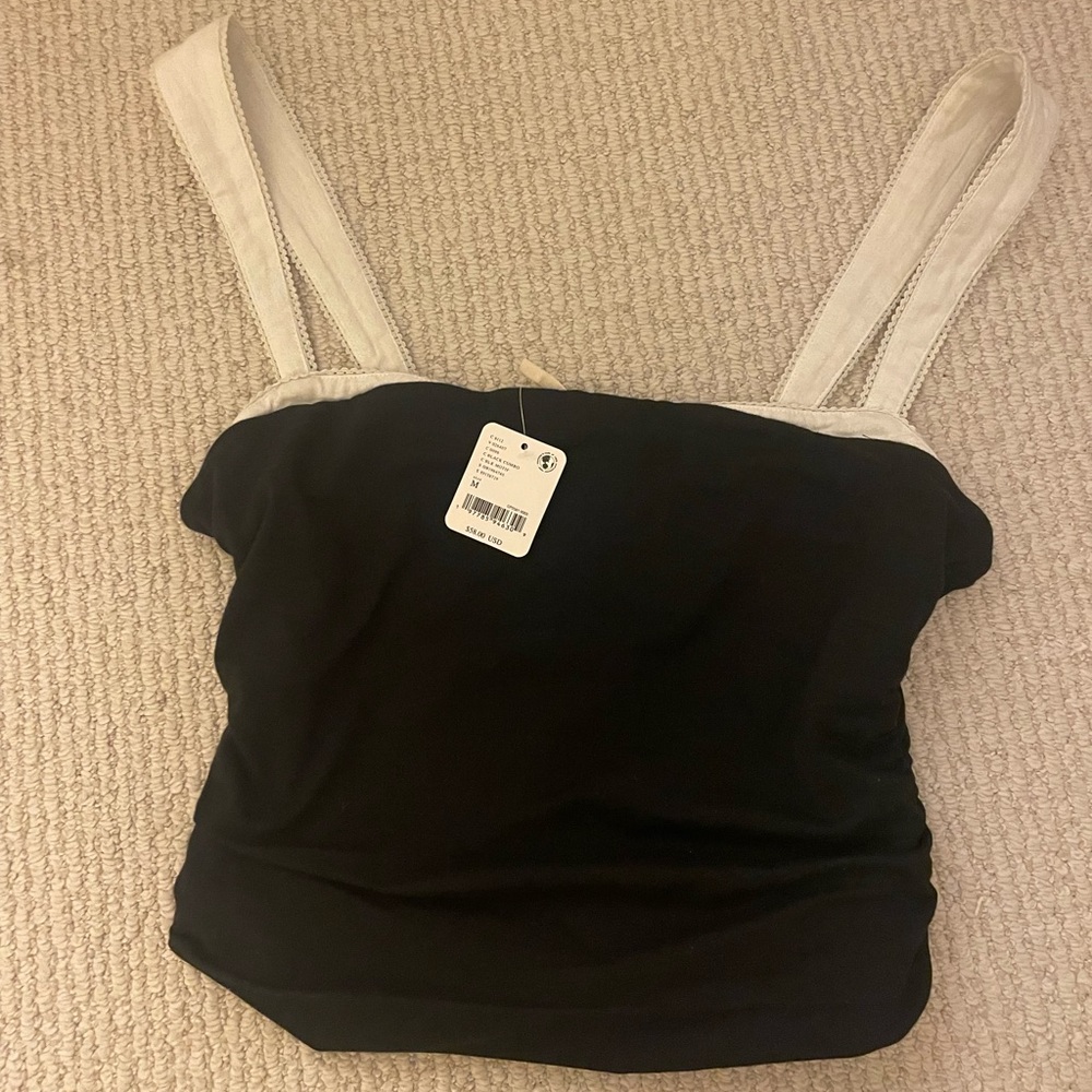 NWT Black and White Free People top